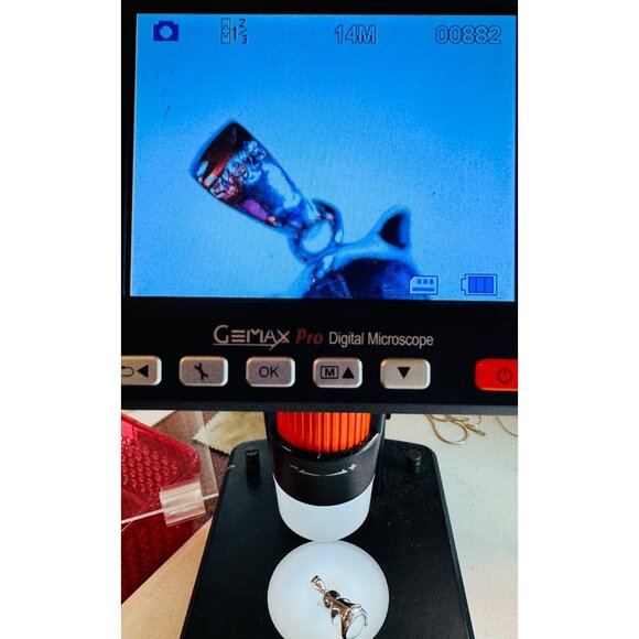 Brand New Sterling Silver Adorable Cat Kitten Pendant Charm Clear Crystal Ball - Picture 10 of 10